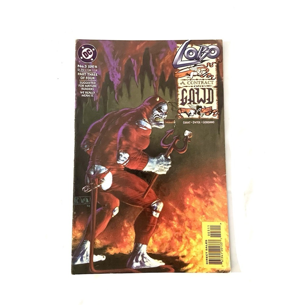COMIC BOOK - DC COMICS -‎ LOBO A CONTRACT ON GAWD NO 3 JUNE 1994